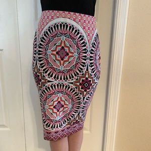 PENCIL SKIRT AZTEC PRINT